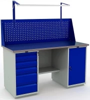 Верстак Практик с экраном модульный WT160.WD5/WD1.011