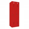 Шкаф металлический для рабочей спецодежды красный