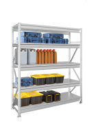 Стеллаж металлический сборный для склада MS Pro Z 2000х900х500 мм 5 ярусов