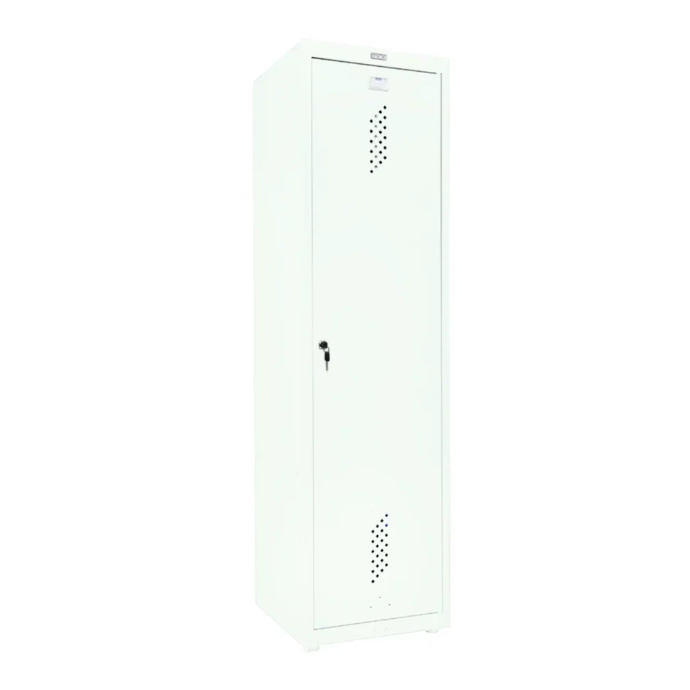 Шкаф металлический хозяйственный белый