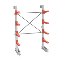 Стеллаж консольный СТ-062 2450х1660х830 4 яруса односторонний
