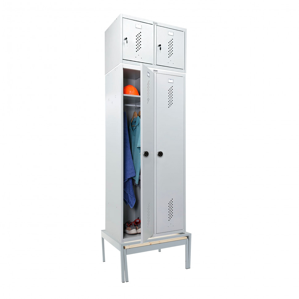 Шкаф LS-K-780 EL с выдвижной скамьей с антресолью