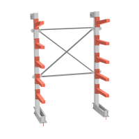 Стеллаж консольный СТ-062 2450х1660х830 5 ярусов односторонний