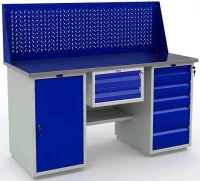 Верстак с полками и ящиками модульный WT160.WD1/WD5.110