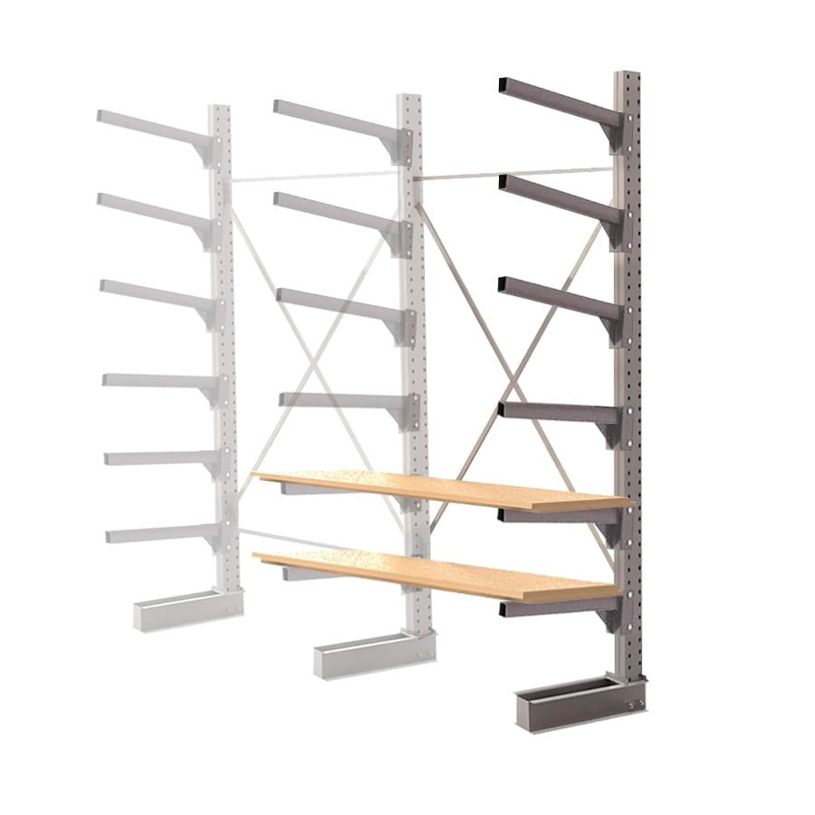 Стеллаж консольный односторонний КЛр 2500х1634х955 (800) 6 ярусов ДС