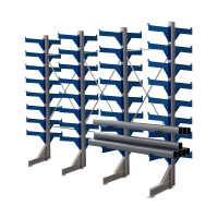 Стеллаж консольный двухсторонний КТр 4000х4980х2200 (1000) 8 ярусов