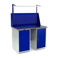 Верстак с оцинкованной столешницей и экраном WT180.WD1/WD1.010