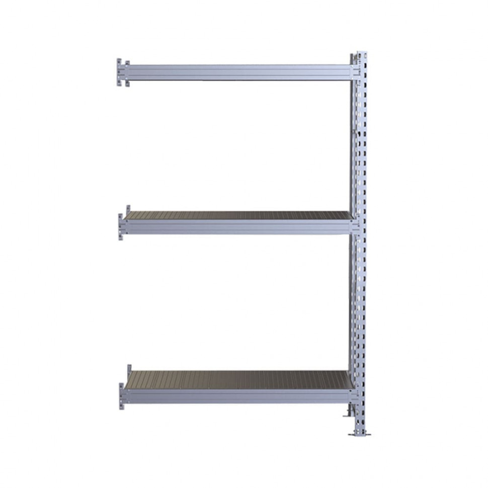 Стеллаж SGR-V 2500х1500х800 3 яруса (рамы, балки, настил - цинк) ДС