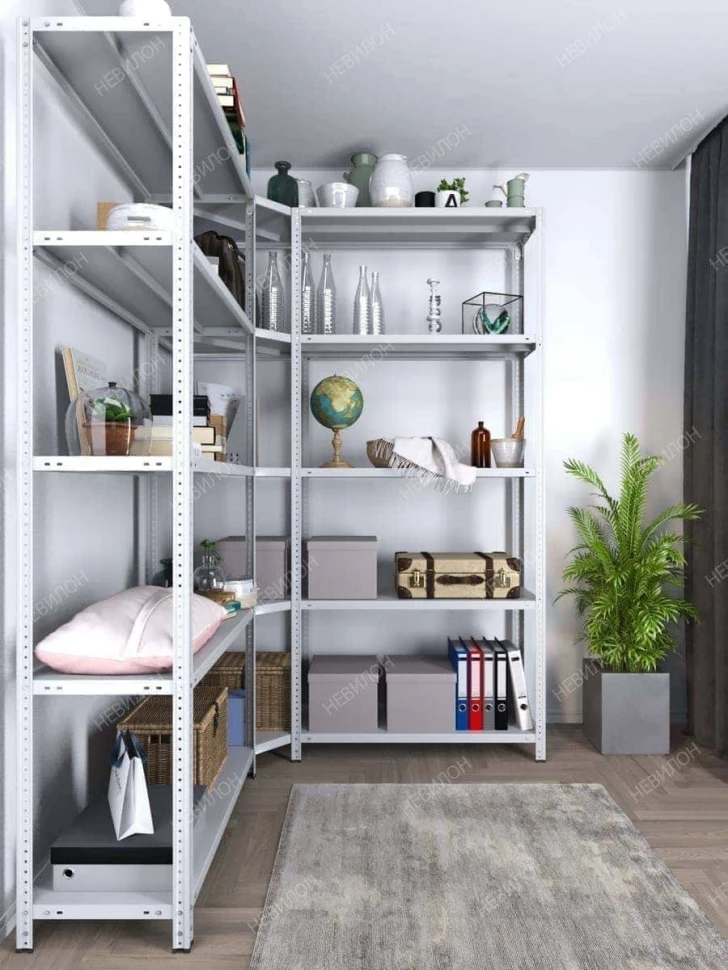 Стеллаж угловой МС 2200х1500х1500/300 мм 5 ярусов