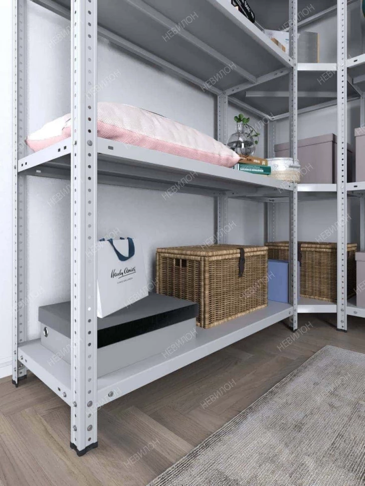 Стеллаж угловой МС 2200х1500х1500/300 мм 5 ярусов