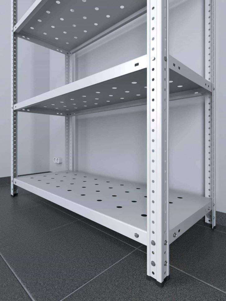 Стеллаж ТС Лайт 2000х700х300 с 5 перфорированными полками