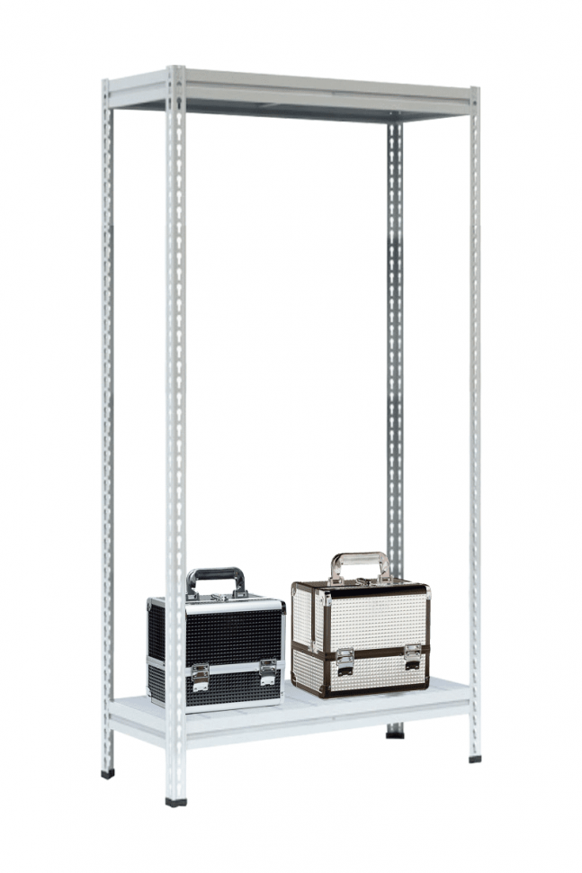 Стеллаж МС-Т 2000х1856х784 мм 2 яруса настил металл Стеллаж МС-Т 2000х1856х784 мм 2 яруса настил металл