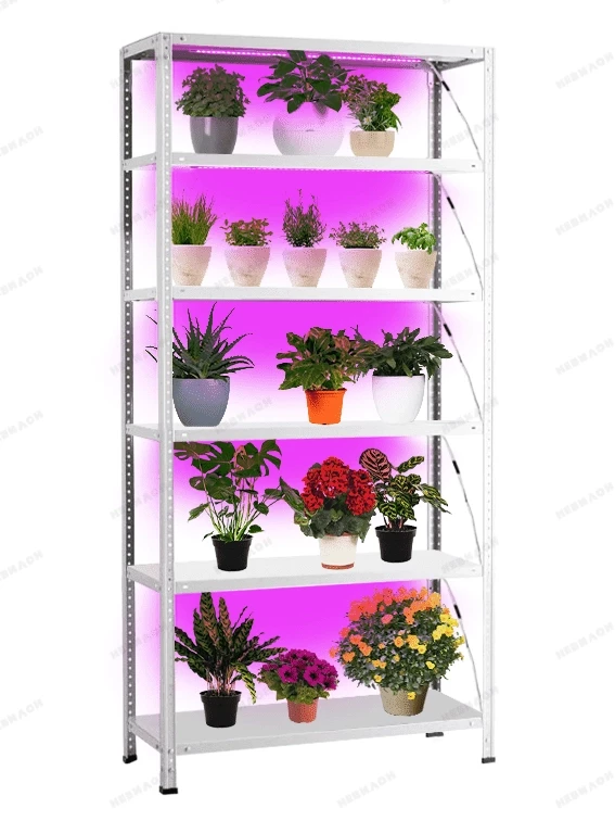 Стеллаж с подсветкой Невилон Флора 1600х1000х300 c 6 полками Стеллаж с подсветкой Невилон Флора 1600х1000х300 c 6 полками