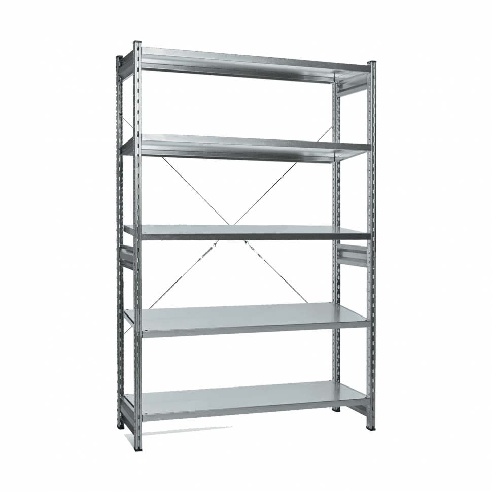 Стеллаж СТ-031 цинк 1855х1000х300 5 полок до 200 кг