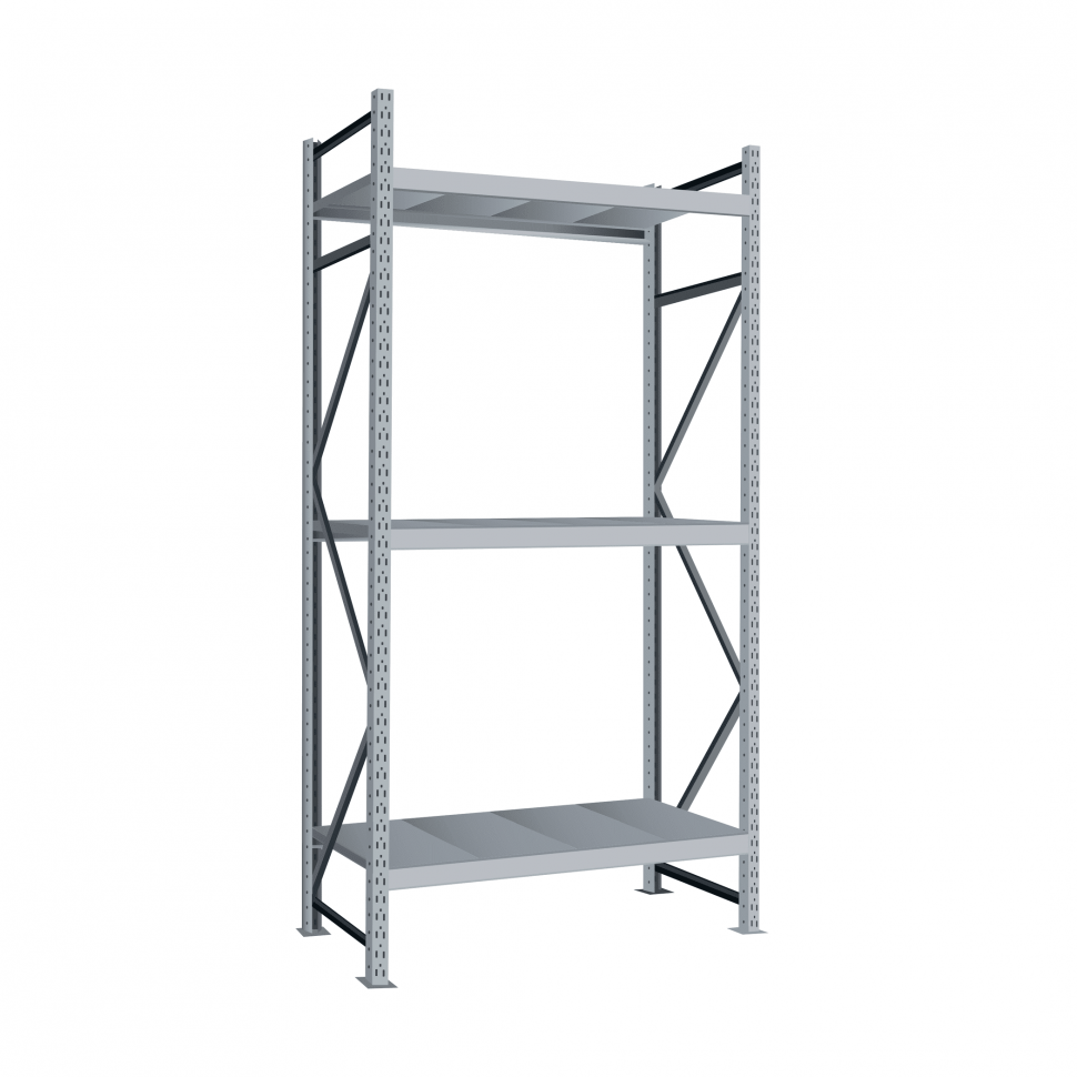 Стеллаж СТ-051 3000х1800х850 с 3 ярусами