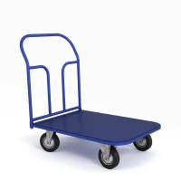 Тележка платформенная ТП 5 г/п 550 кг, 1200x700 мм, колеса литая протекторная резина 160 мм