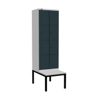 Шкаф Диком УНО-324 (RAL 7038 + RAL 7016) на подставке-скамейке