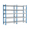 Стеллаж SGR-V 350 кг 2000х1500х800 5 ярусов (рамы RAL 5015 / настил цинк) ДС
