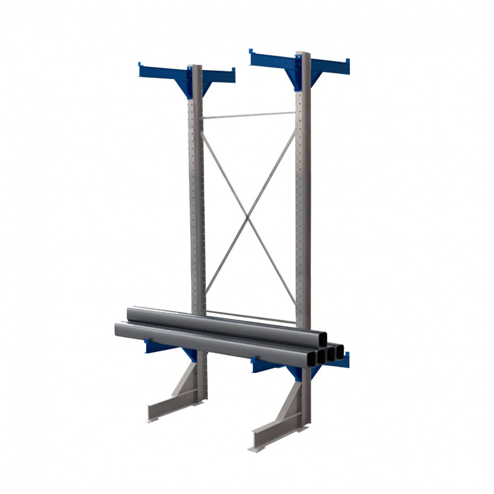 Стеллаж консольный двухсторонний КТр 4000х1740х2600 (1200) 2 яруса