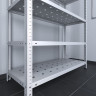 Стеллаж ТС Лайт 2200х1200х400 с 8 перфорированными полками Стеллаж ТС Лайт 2200х1200х400 с 8 перфорированными полками