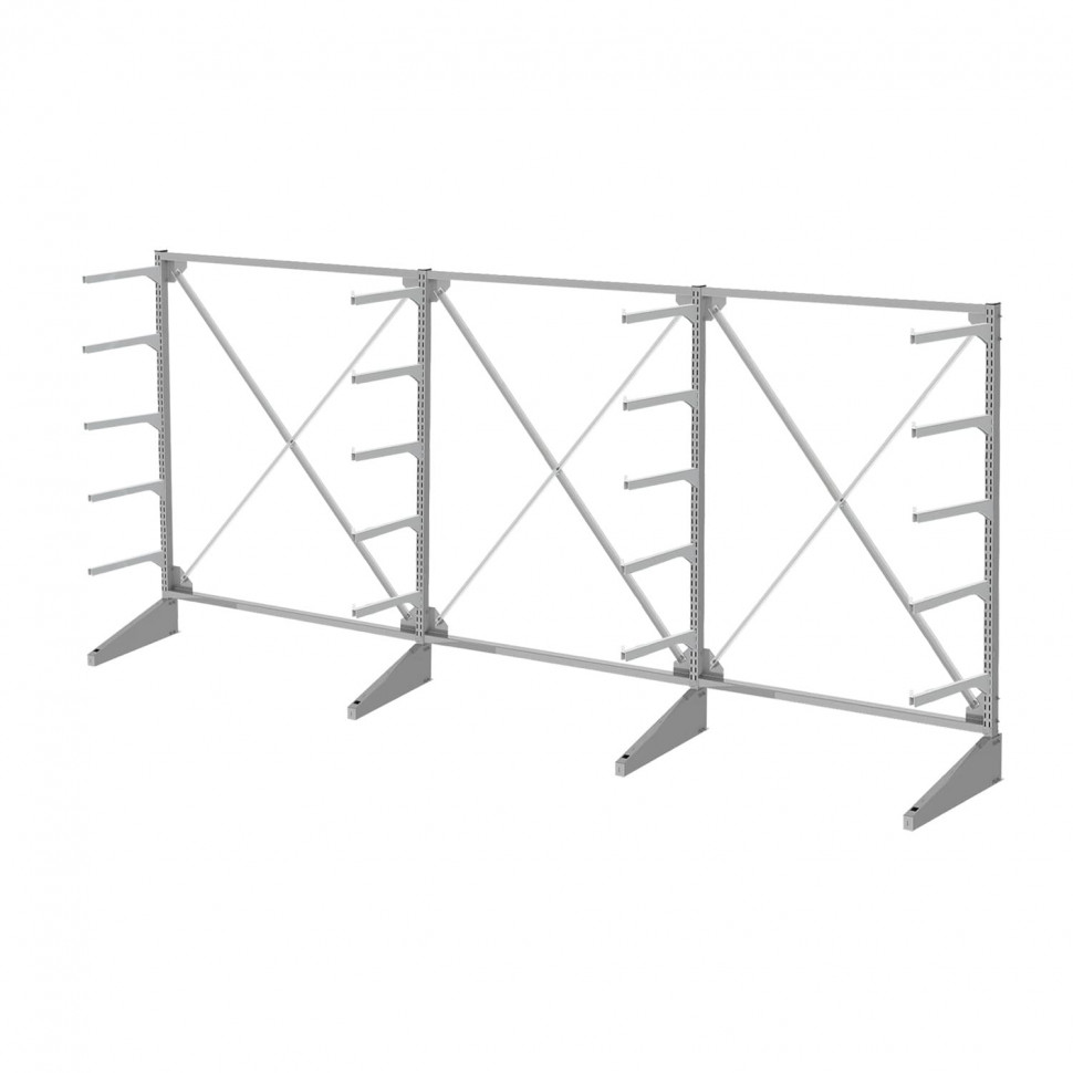 Стеллаж консольный односторонний Sortex 1920х4808х720 5 ярусов