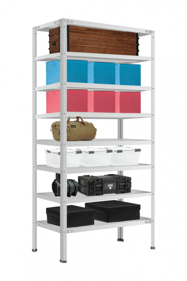 Стеллаж СТФУ 1078-2,5 2500х1000х700 мм 8 полок