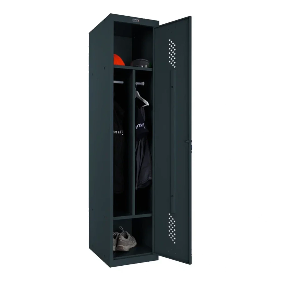 Шкаф металлический односекционный графит