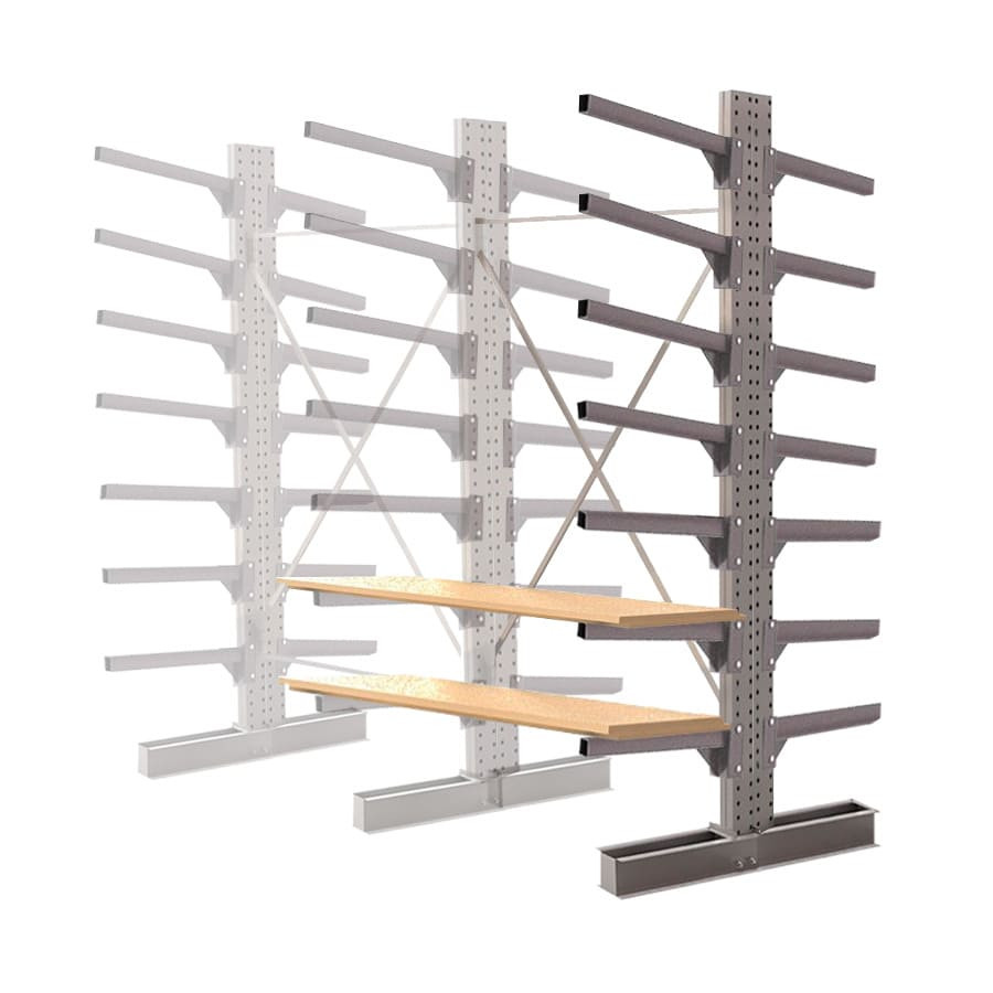 Стеллаж консольный двухсторонний КЛр 2500х1634х1300 (600) 7 ярусов ДС Стеллаж консольный двухсторонний КЛр 2500х1634х1300 (600) 7 ярусов ДС