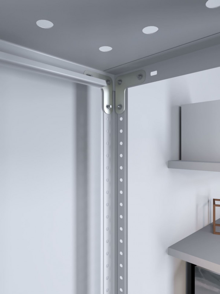 Стеллаж ТС Лайт 1800х1200х600 с 3 перфорированными полками