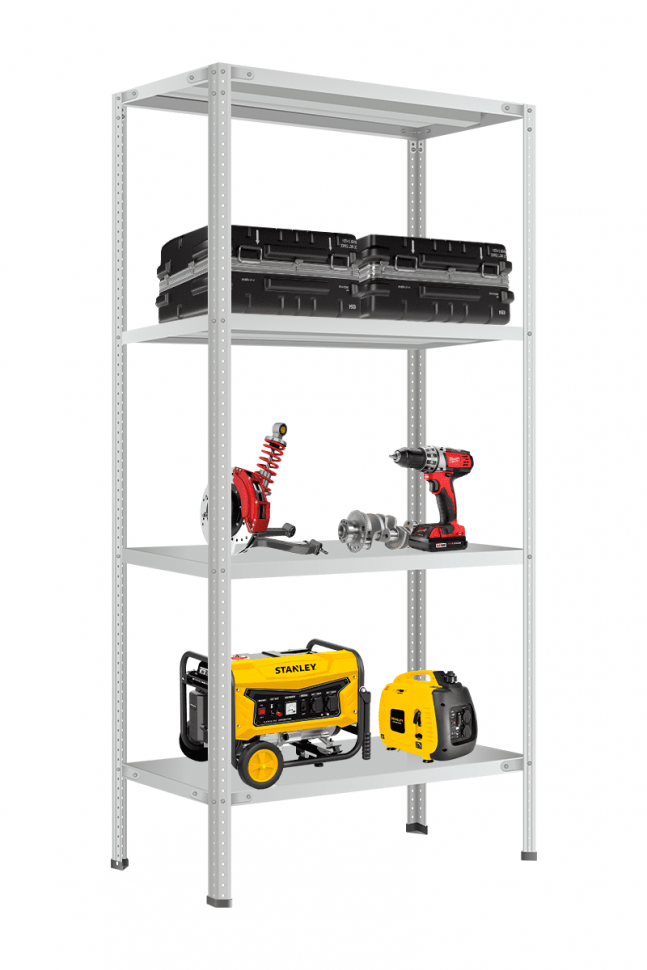 Стеллаж Титан МС-750 2400х700х300 мм 4 полки Стеллаж Титан МС-750 2400х700х300 мм 4 полки