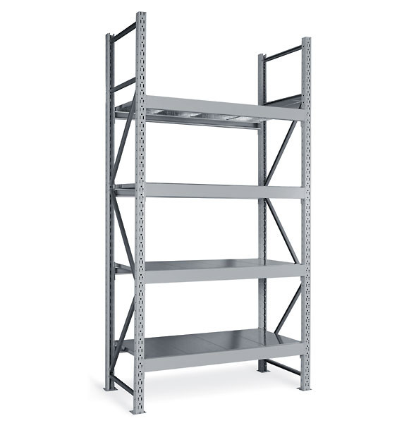 Стеллаж СТ-051 3000х1200х1050 с 4 ярусами Стеллаж СТ-051 3000х1200х1050 с 4 ярусами