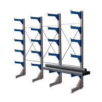 Стеллаж консольный односторонний КТр 4000х4980х1000 (800) 5 ярусов