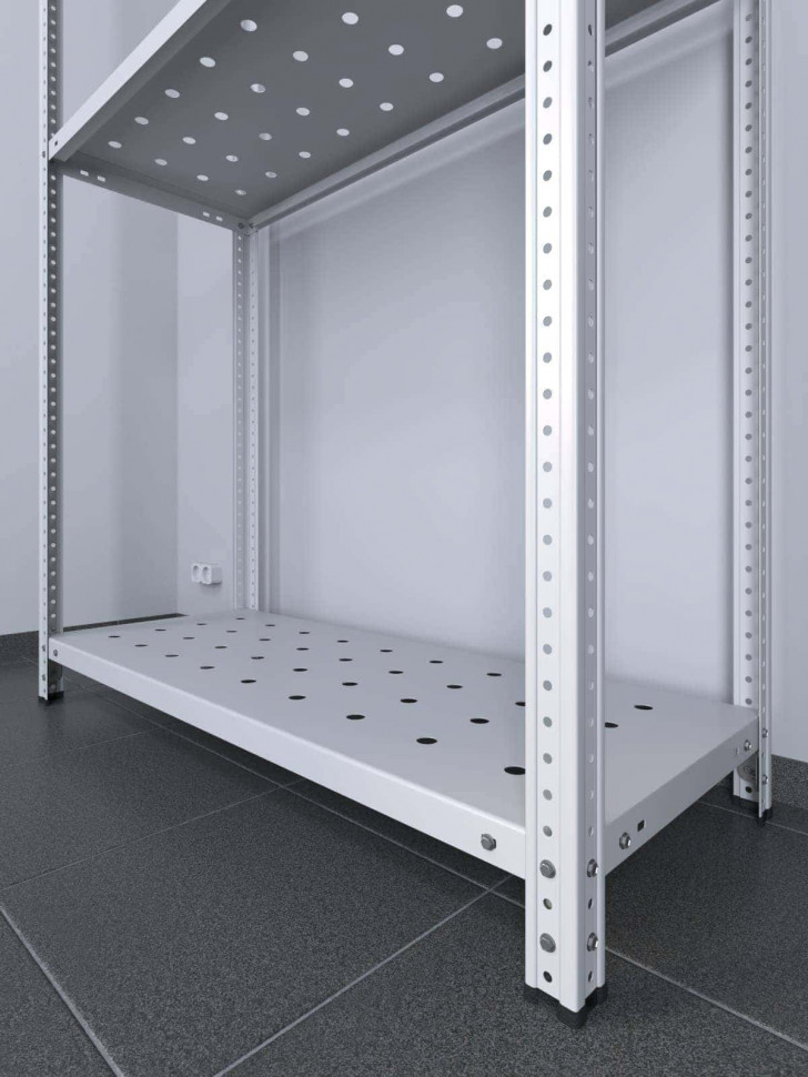 Стеллаж ТС Лайт 1800х1200х800 с 3 перфорированными полками