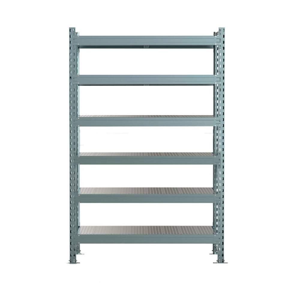 Стеллаж SGR-V 2500х1200х800 6 ярусов (рамы, балки, настил - цинк) ОС