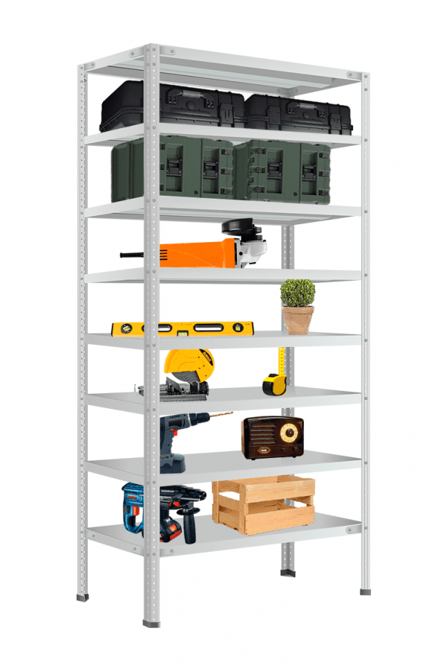 Стеллаж Титан МС-750 1000х1500х500 мм 8 полок Стеллаж Титан МС-750 1000х1500х500 мм 8 полок
