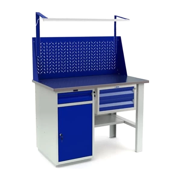 Верстак с экраном в сарай WT120.WD2/F1.111