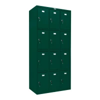 Шкаф сумочница металлический темно-зеленый