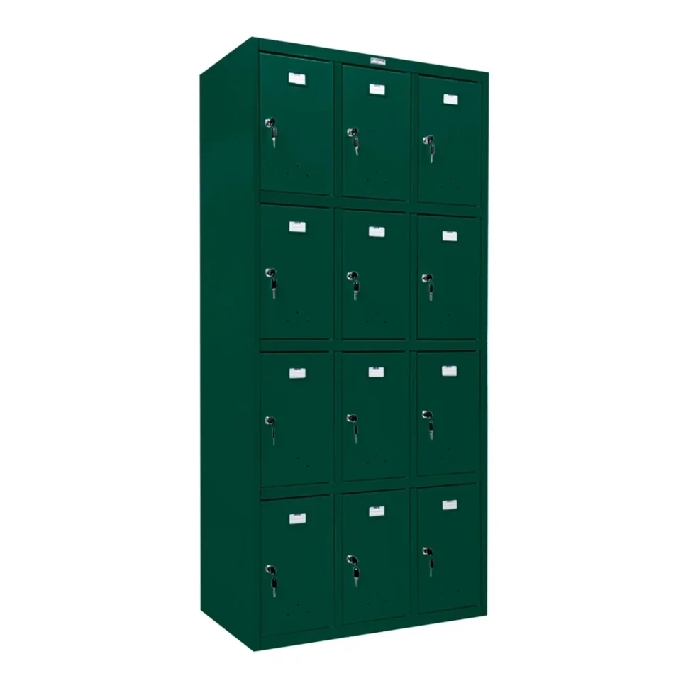 Шкаф сумочница металлический темно-зеленый