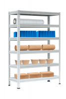 Стеллаж МС-Т 2500х1551х632 мм 6 ярусов настил металл