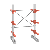 Стеллаж консольный СТ-062 2450х1660х1400 3 яруса двухсторонний