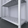 Стеллаж ТС Лайт 1500х1000х600 с 4 перфорированными полками