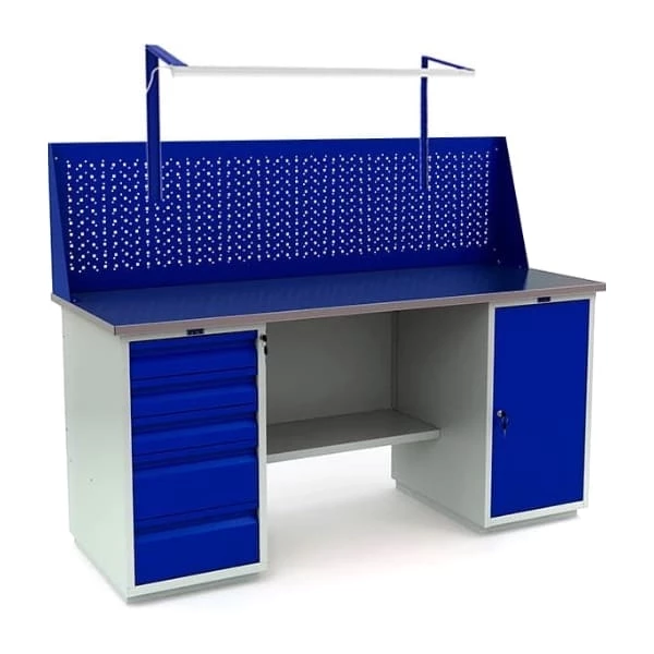 Верстак металлический комбинированный модульный WT180.WD5/WD1.011 Верстак металлический комбинированный модульный WT180.WD5/WD1.011