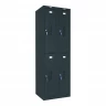 Шкаф металлический четырехсекционный графит