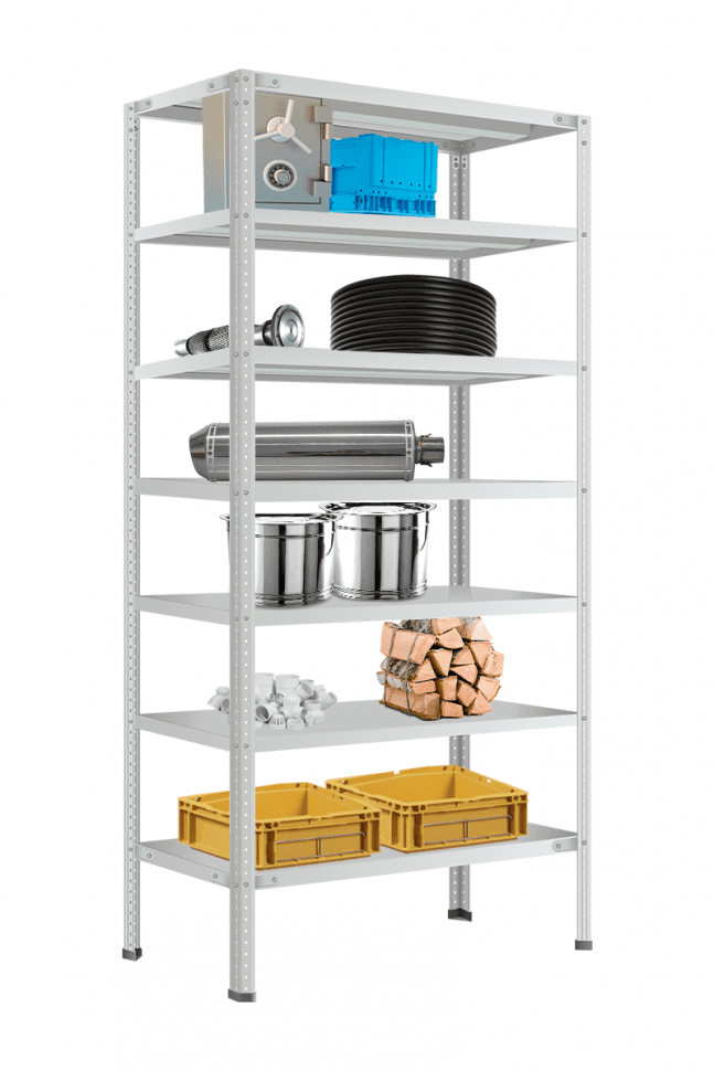 Стеллаж МС-900 2300х1000х400 мм 7 полок Стеллаж МС-900 2300х1000х400 мм 7 полок