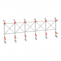 Стеллаж консольный СТ-062 2450х7660х830 2 яруса +О односторонний