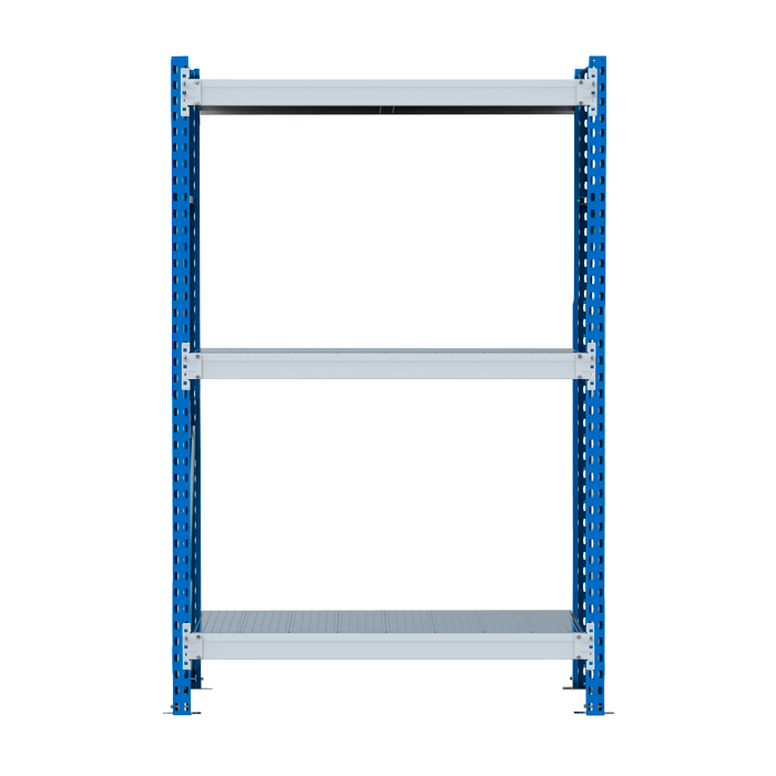 Стеллаж SGR-V 350 кг 2500х1500х600 3 яруса (рамы RAL 5015 / настил цинк) ОС