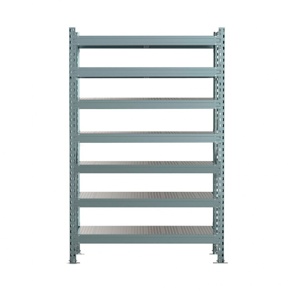 Стеллаж SGR-V 2000х2100х600 7 ярусов (рамы, балки, настил - цинк) ОС