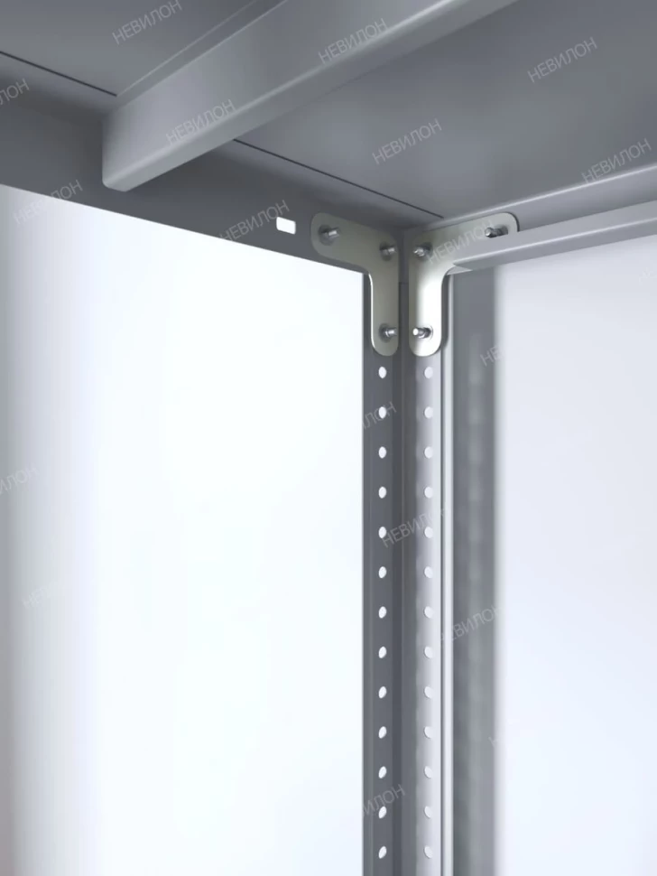 Стеллаж угловой МС 1800х1200х1200/300 мм 4 яруса