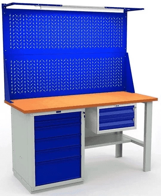 Верстак с перфопанелью для сверлильного станка W160.WS6/F2.121