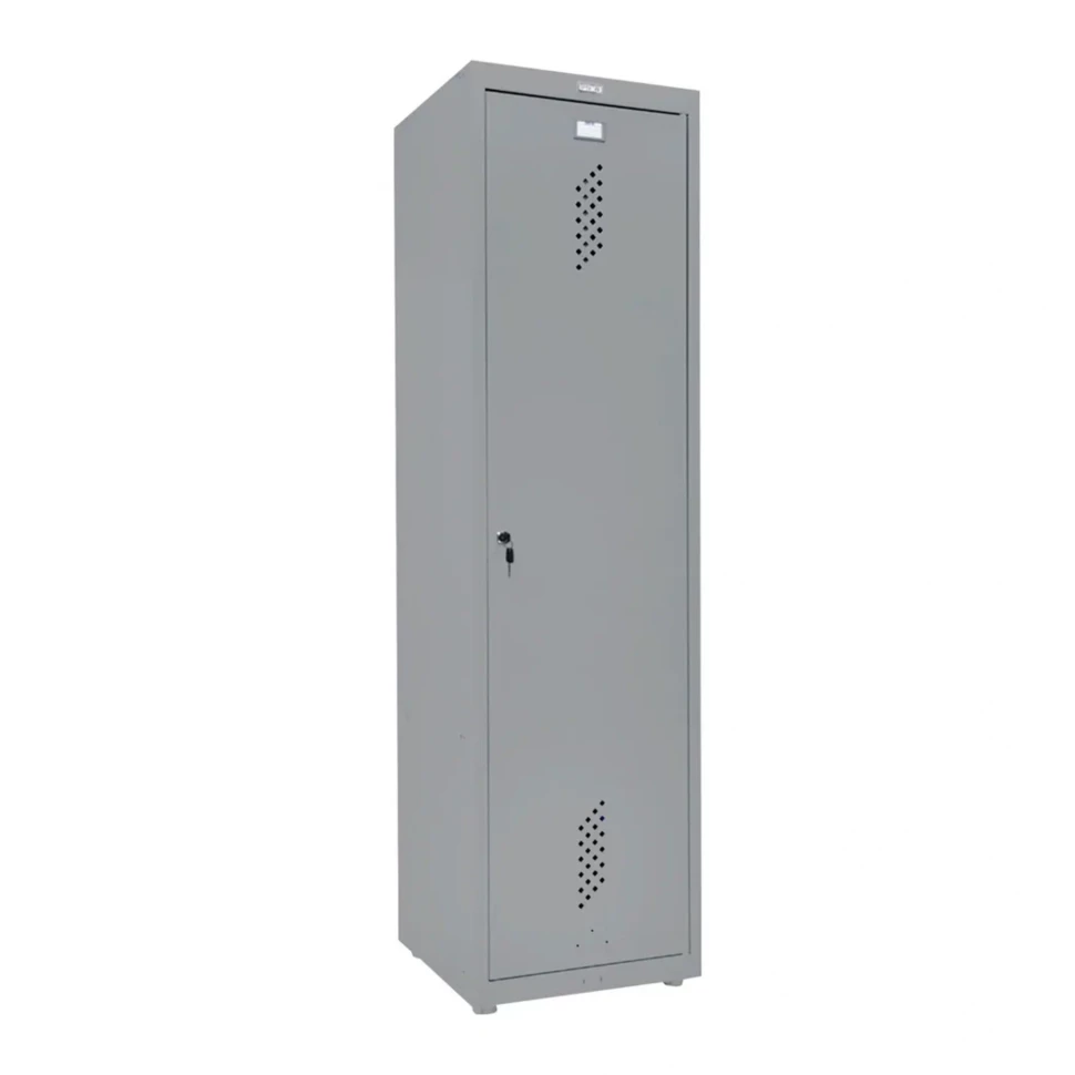 Шкаф металлический хозяйственный сигнальный серый